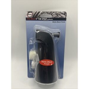 DANCO Diverter Tub Spout with Slip Fit and IPS Connection in Matte Black